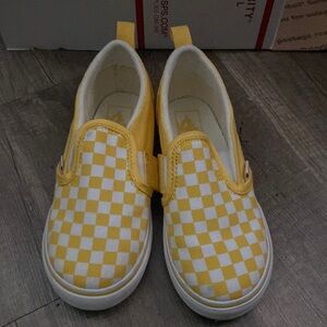 Yellow checkered vans